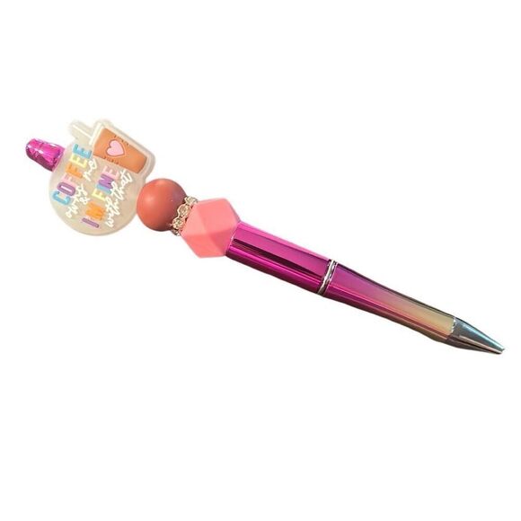 ￼coffee Beaded pen‎ - Picture 1 of 2